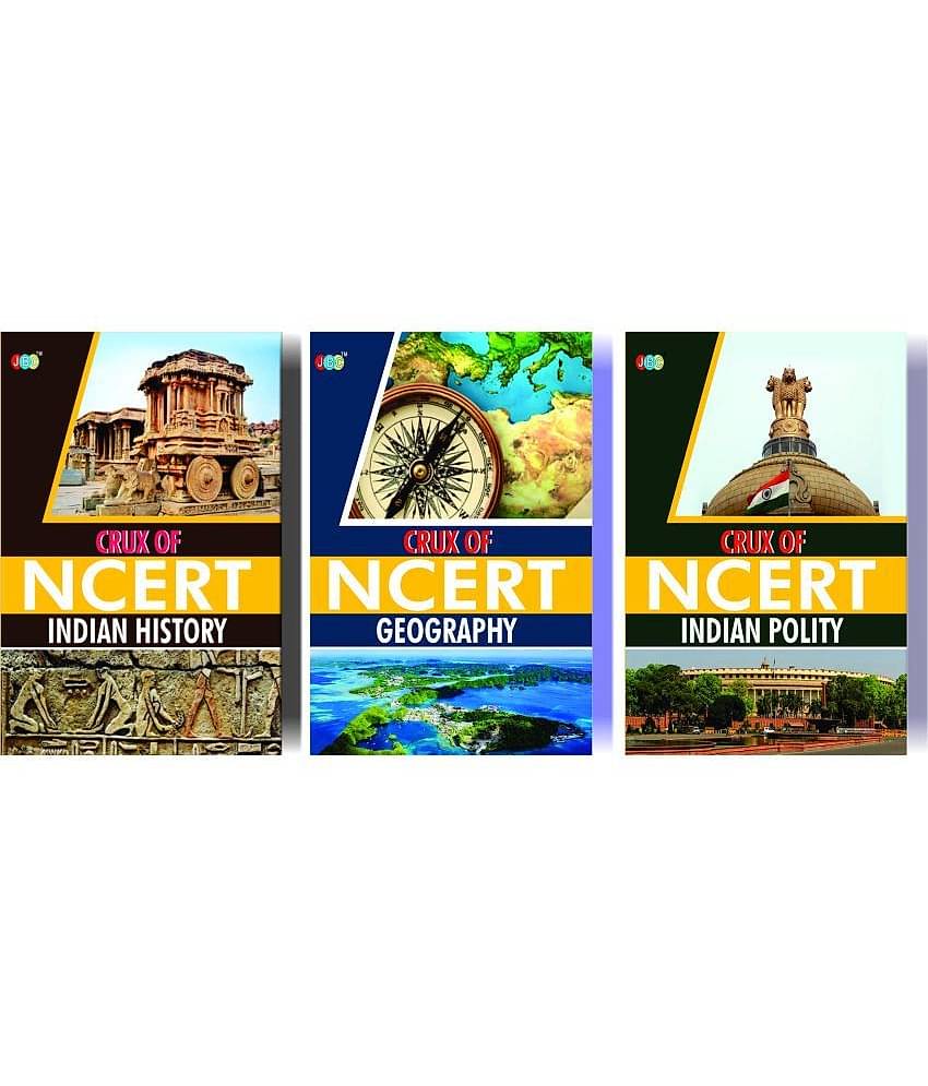 Combo CRUX of NCERT (Indian History, Indian Geography, Indian Polity) A Set of 3 Books