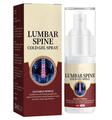 ELAHE Japanese Herbal Lumbar Spine Cold Gel Spray | Cooling Relief for Lower Back, Waist, Neck, Joint & Muscle Pain | Non-Greasy Fast Absorbing Formula | Portable Spray for Men & Women