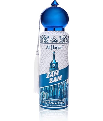 Al - Hassan Zam Zam Perfumed Spray For Women Long Lasting Body Spray 200 ml (Pack of 1)