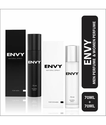 Envy Natural Spray Perfume Premium & Long Lasting Eau de Parfum - For Men & Women 70 ml, (Pack of 2)