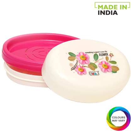 SWASTIK Kroma Premium Plastic Soap Case - Assorted Colour, 1 pc