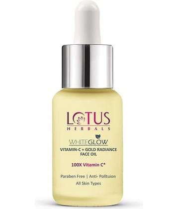 Lotus Herbals WhiteGlow Vitamin C and Gold Radiance Face Oil 15ml