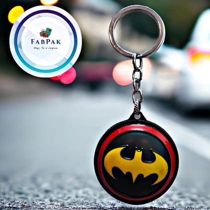 FABPAK Rotating Metal Batman Keychain