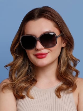 SUNNIES Large Full Frame Metal.Plastic Oversized Solid Polarized Women Sunglasses-SNS-11705-C042
