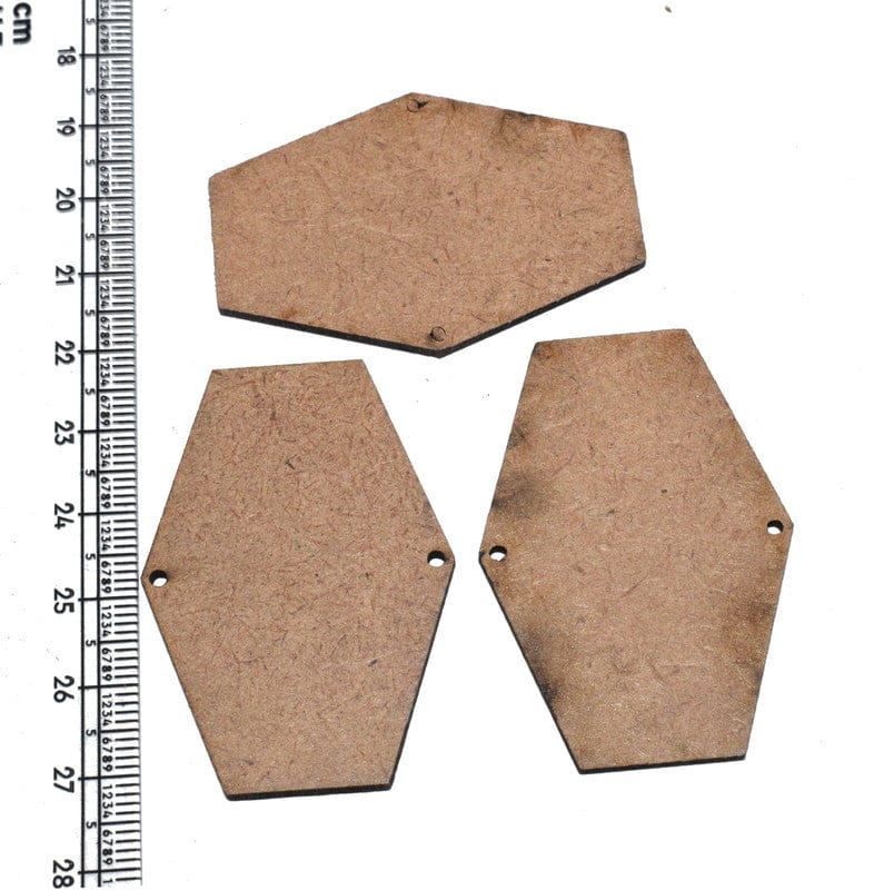 MDF Base use for jewellery making. (34X60 MM), WERR-017-1 Packet of 100 Pieces / 34X60 MM