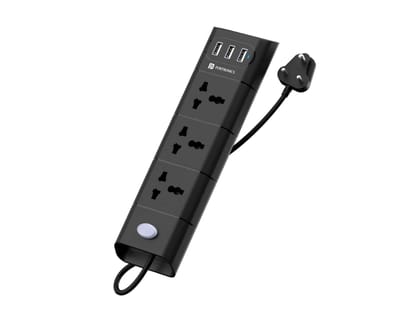Portronics Power Plate II, 2.1A output, 1500 Watt input, Overload protection