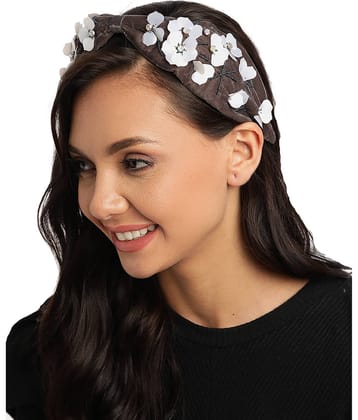 Anekaant Silver Party Hair Band