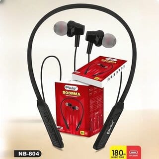 Charkeenb-804 Wireless Neckband in-The-Ear upto 20 Hmusic Controls black_NB-804A