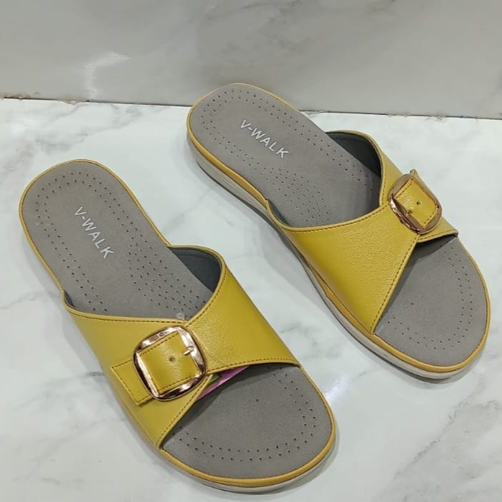 Flat Comfortable Lemon color  TPR sole sleeper