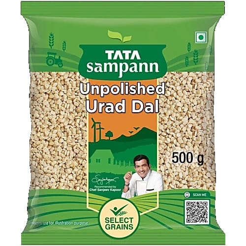 Tata Sampann Urad Dal/Uddina Bele, 500 g