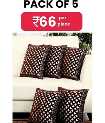 BELLA TRUE  Set of 5 Velvet Cushion Covers 40X40 cm (16X16)