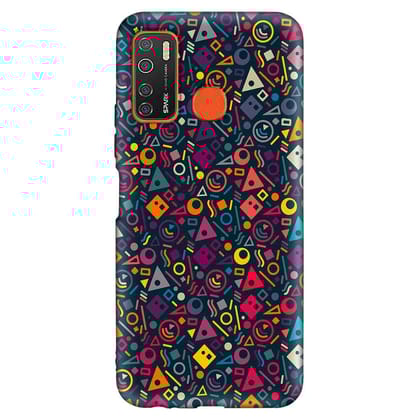 Mingles Art Tecno Spark 5 Premium Embossed Mobile cover