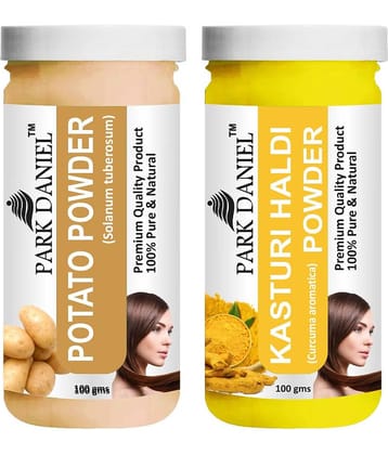 Park Daniel Potato &    Kasturi Haldi Powder  Hair Mask 200 g Pack of 2