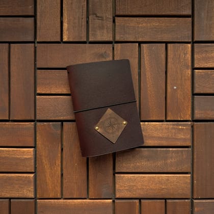 RS // Burnt Mahogany w/ Cola Brown Pocket Journal Cover - A6