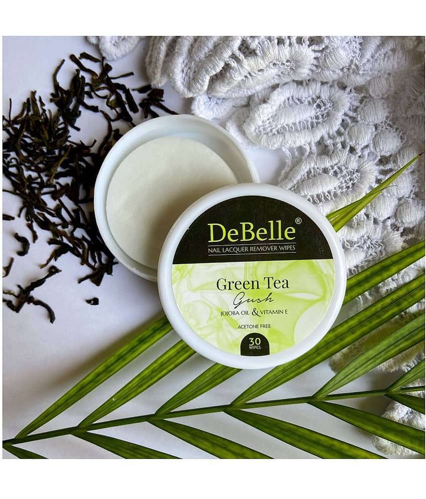 DeBelle Green Tea Gush Nail Paint Remover Pads 25 mL