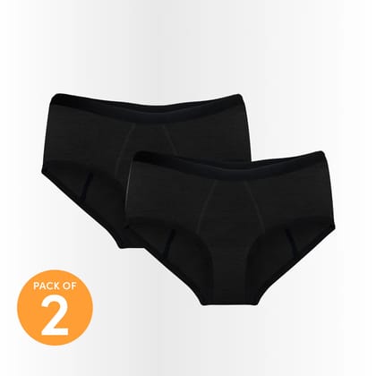 Hip Hugger  Black (Pack of 2)
