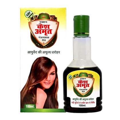 Action Pharma I Action Kesh Amrit Ganjnashk Oil I Legacy of Ayurveda I Ayurvedic Medicine I GMP Certified Company I 100 ML