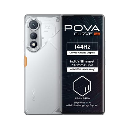 POVA Curve 5G (Magic Silver, 8GB+256GB) POVA Curve 5G (Magic Silver, 8GB+256GB) - Magic Silver / 8 GB RAM and 256 GB ROM