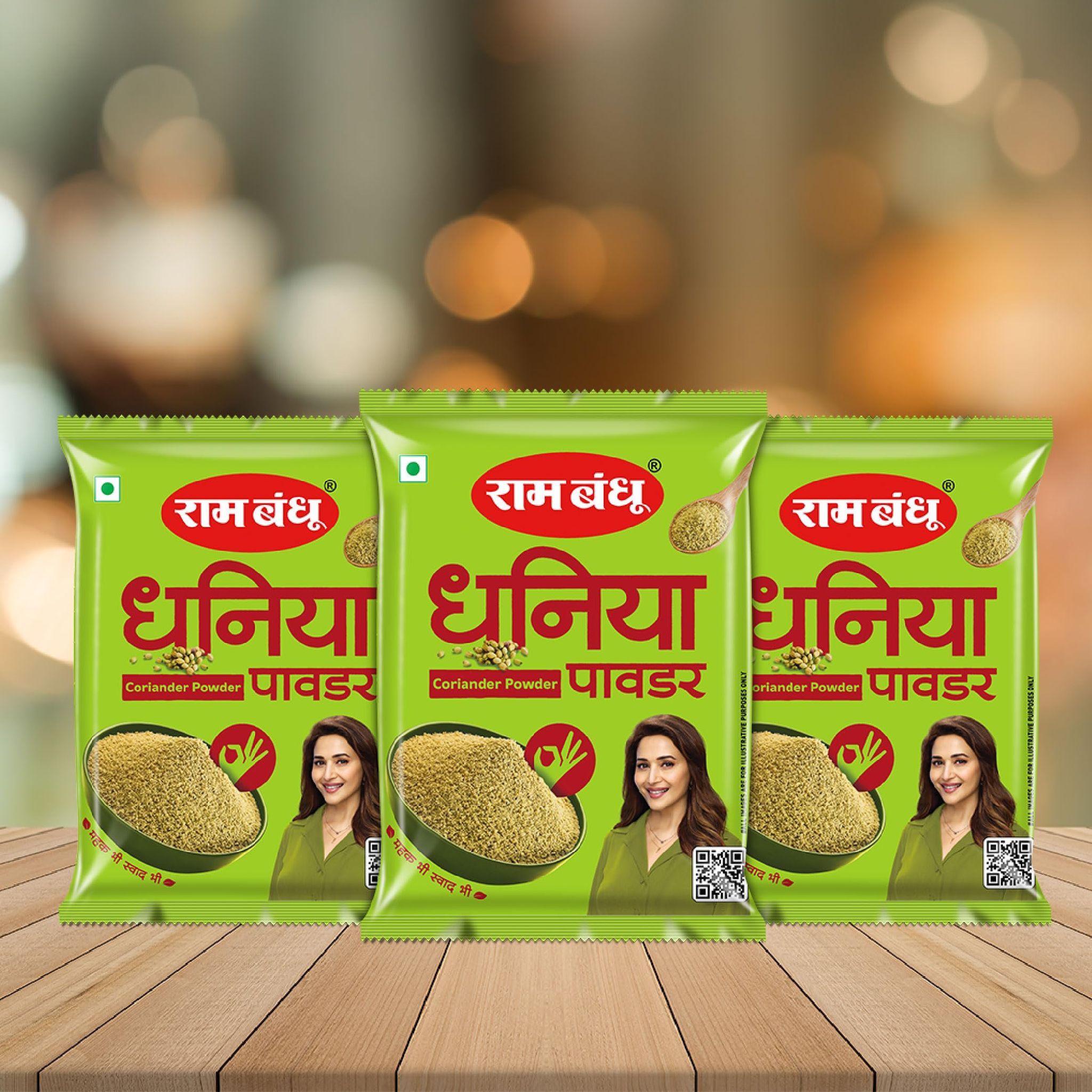 Ram Bandhu Coriander Powder 100G X 3 | Pack of 3 | pure, aromatic spice that enhances the flavor of your curries | stews | and soups | This pack of 3 ensures you’re always stocked up