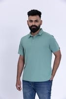 Aqua Forest Solid Polo T-shirt Aqua Forest Solid Polo T-shirt