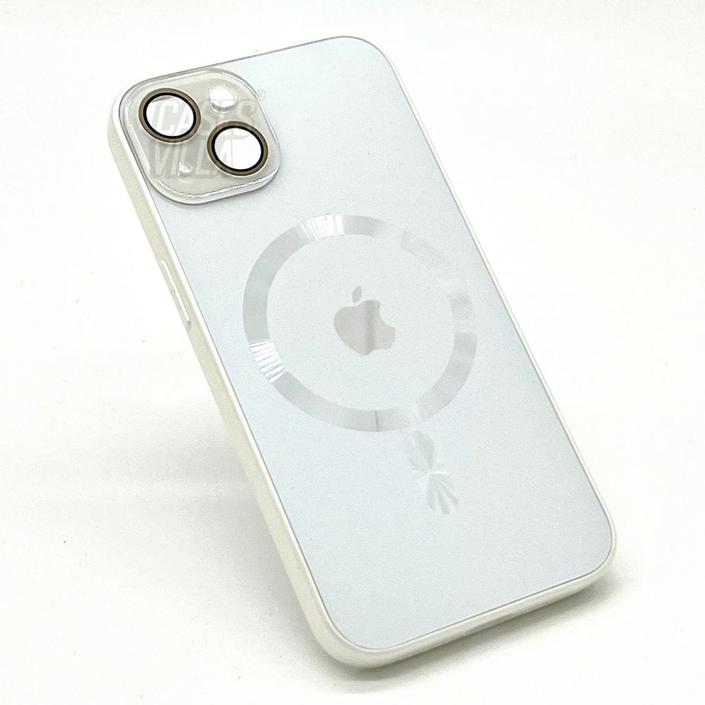 iPhone 13 Cover: New AG Frosted MagSafe Case with Camera Lens Protection-Silver