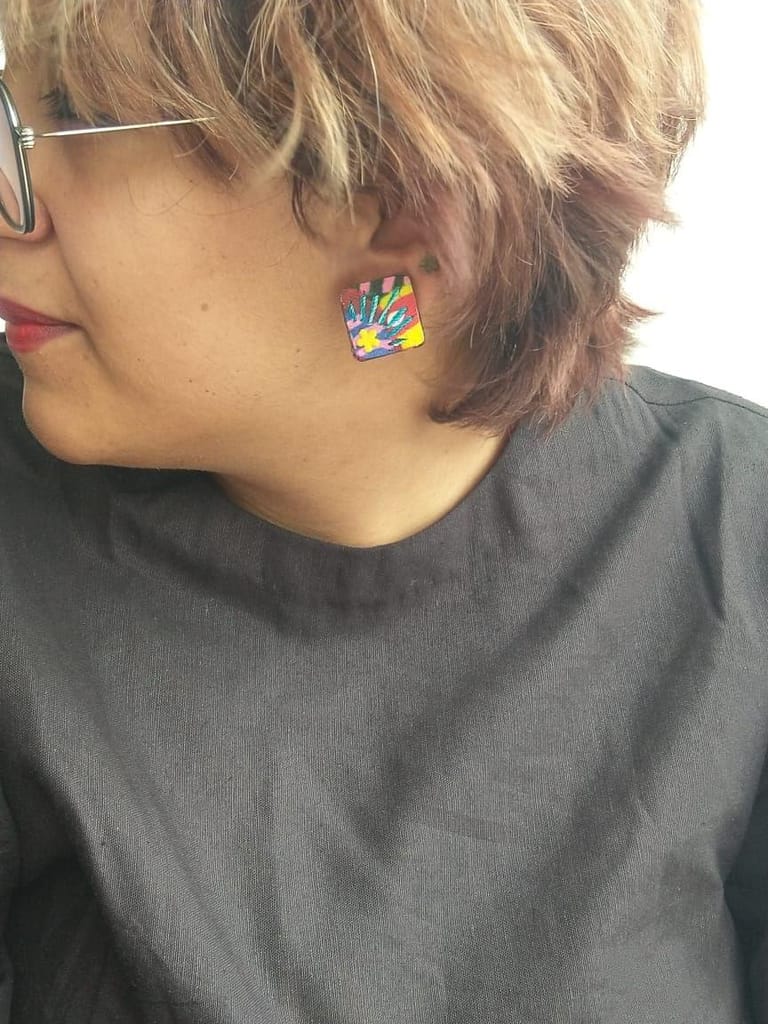 Sunny Blue Rays Studs