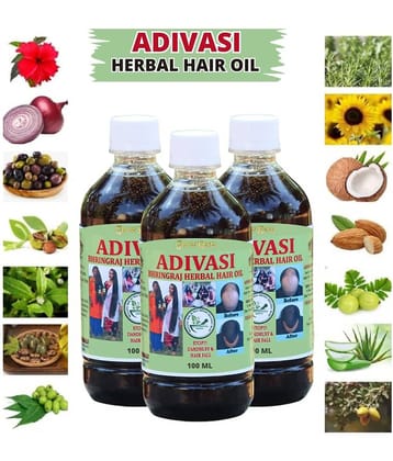 Growkesh - Anti Hair Fall Bhringraj Oil 300 ml ( Pack of 3 )