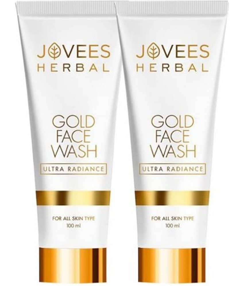 Jovees Herbal Gold Face Wash For Nourished Hydrated And Radiant Glow 100 ml (Pack of 2)