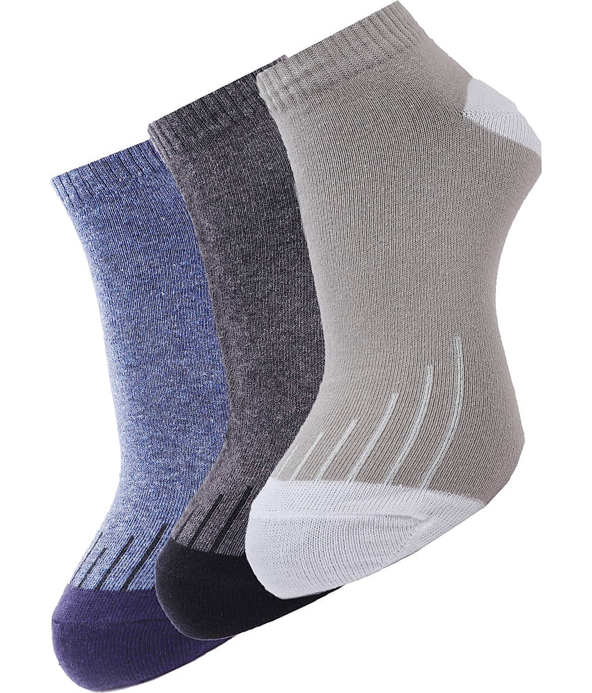 Dollar - Cotton Blend Multicolor Men's Ankle Length Socks ( Pack of 3 )