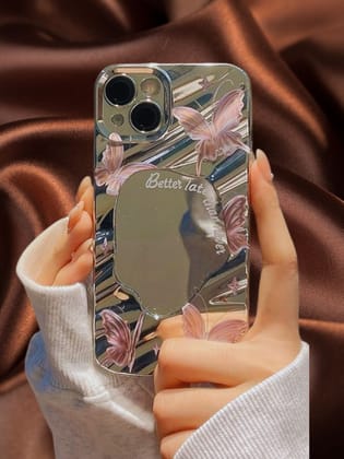 Elegant Shining Butterflies Mirror Case-iPhone 15