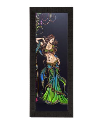 Beautiful Woman Satin Matt Texture UV Art Painting