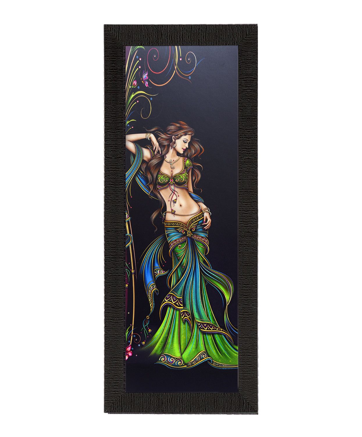 Beautiful Woman Satin Matt Texture UV Art Painting