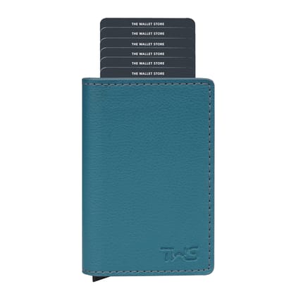 The Wallet Store Vivid Vault RFID Protected Metal Cardholder - Blue