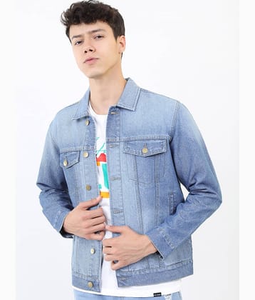 Ketch Cotton Men's Denim Jacket - Blue ( Pack of 1 )