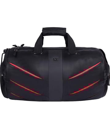 Gear 40 Ltrs Black Duffle Travel Bag - L