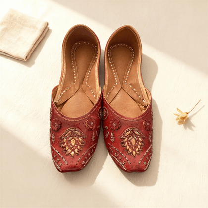 Pure Leather Punjabi Tilla Jutti Pure Leather Punjabi Tilla Jutti