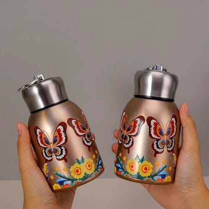 Mini Stainless Steel Thermal Bottle 300ML - Vacuum Insulated Water Bottle (colour - multi) by Ruhi Import Store Mini Stainless Steel Thermal Bottle 300ML - Vacuum Insulated Water Bottle (colour - multi) by Ruhi Import Store