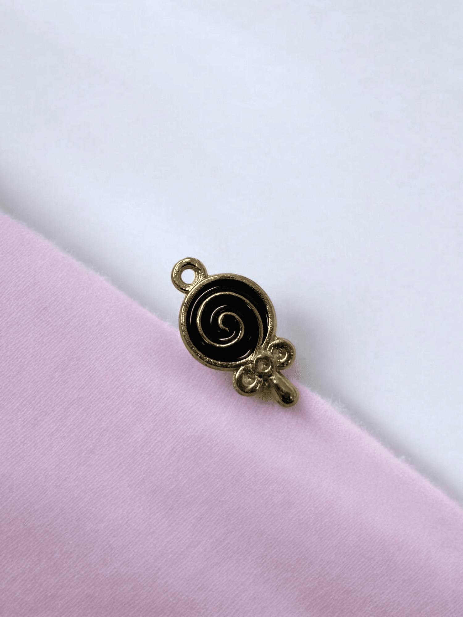 Black Spiral Pendant
