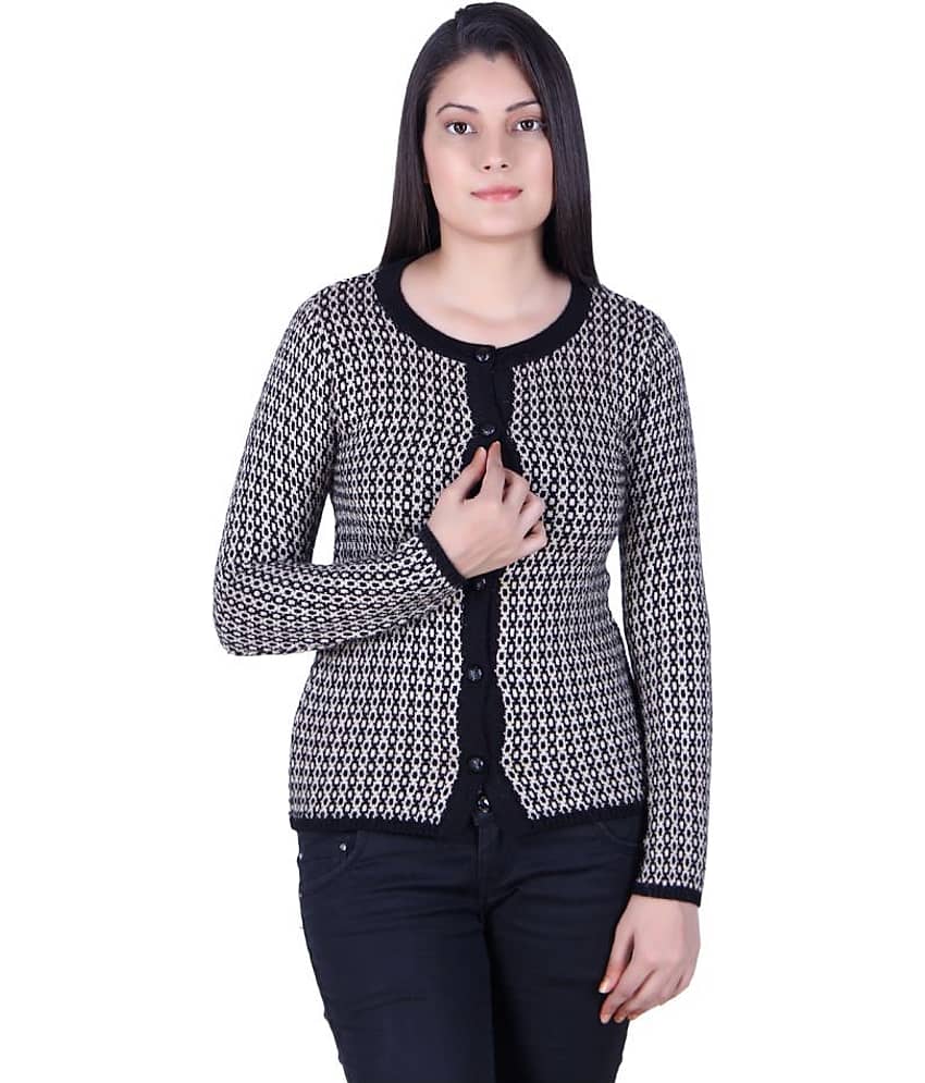 Ogarti Acrylic Beige Cardigans Dress