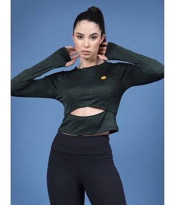 Rigo Women's Polyester Regular Top ( Green )