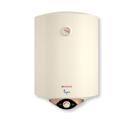 Venus Audra 15L (Ivory) Storage Water Heater | 5-Star BEE | Hard Water Friendly Geyser 15 ltr capacity | Porcelain Enamelled Tank | Free Flexible Hose | 8 Bar | Guarantee - 7 Years on Inner Tank Venus Audra 15L (Ivory) Storage Water Heater | 5-Star BEE |