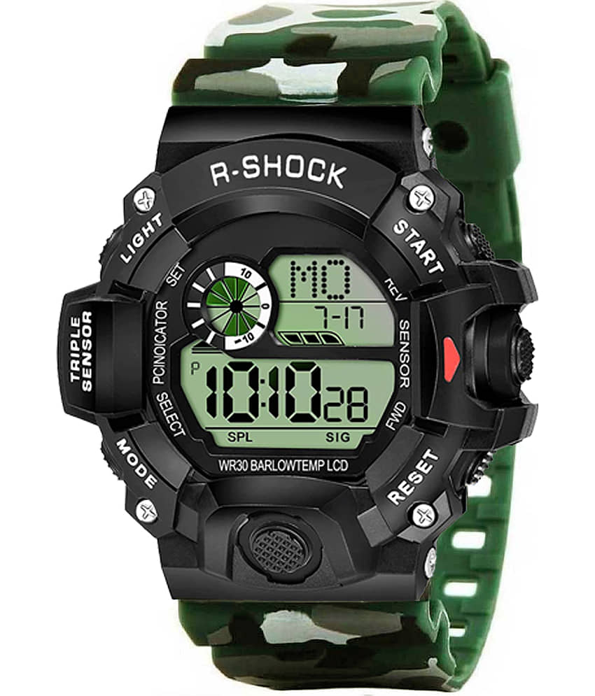 Redux DG092-Green Resin Digital Men's Watch
