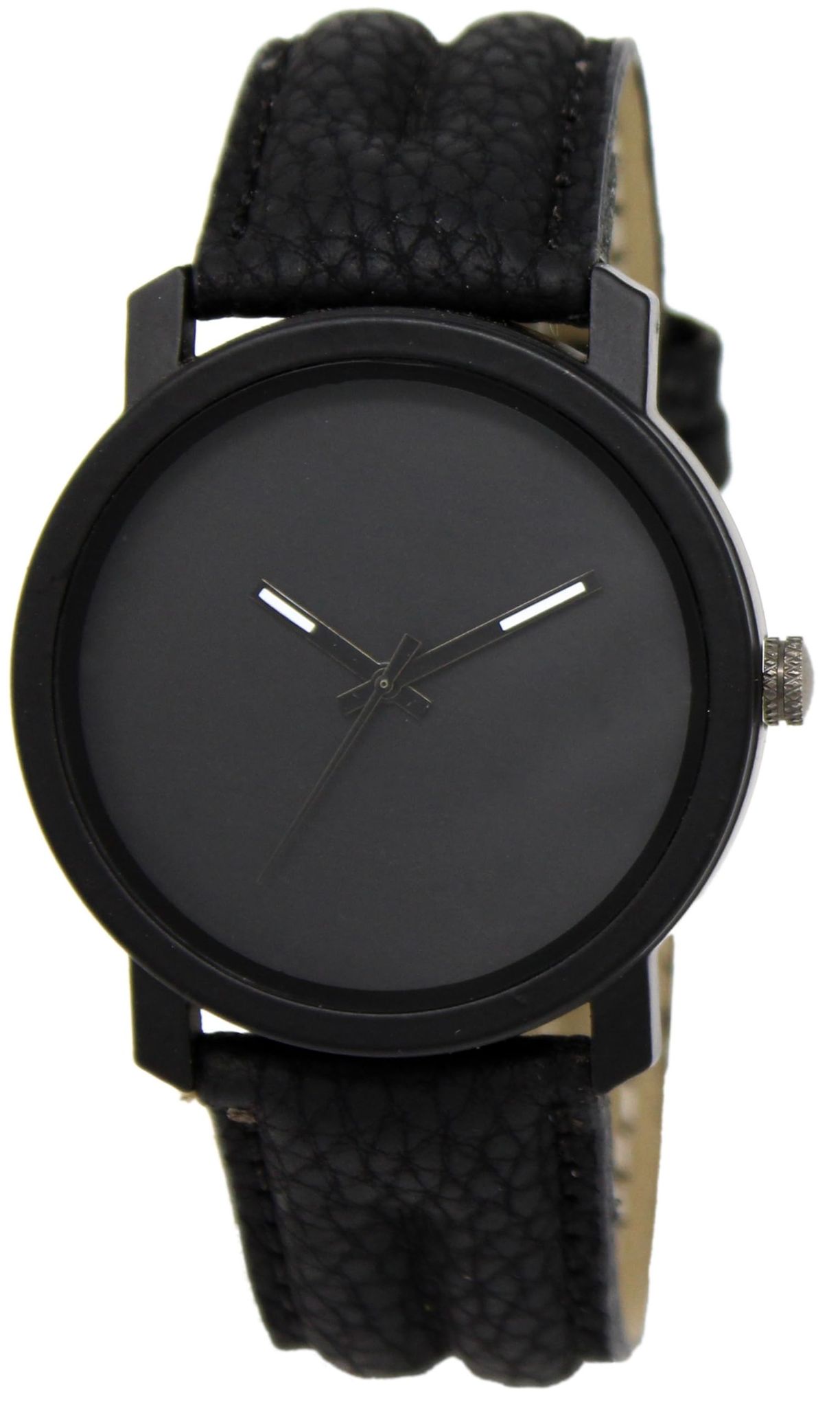 Black Plain Analog Watch for Men LR21