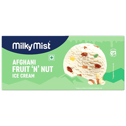 Milky Mist Afghani Fruit 'N' Nut Ice Cream, 750 ml / 412 g