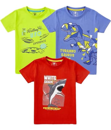 Cub Mcpaws Pack of 1 Boys Cotton T-Shirt ( Multi Color )