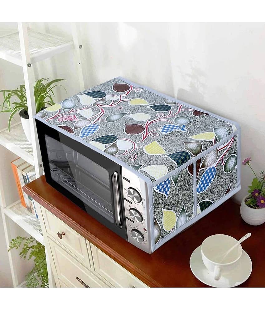 Single PVC Green Microwave Oven Cover - 20-22L