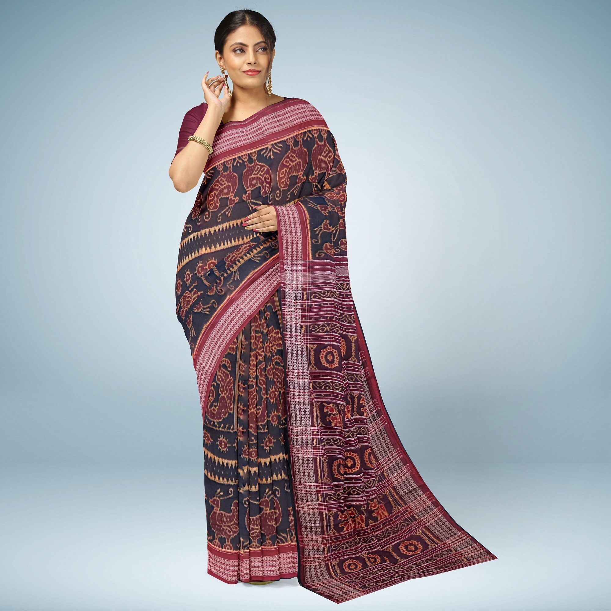 Padma Mayuri Sambalpuri Cotton Saree