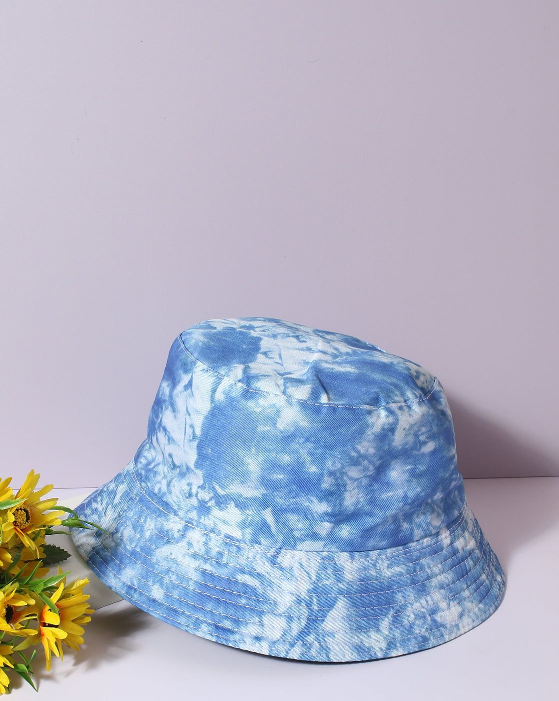 Blue Tie-Dye Bucket Cap-Hat