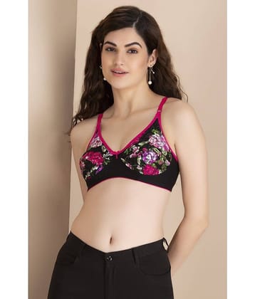 Clovia 100% Cotton Non Padded Women's T-Shirt Bra ( Black )