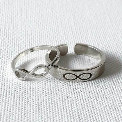 Silver Couple Ring Silver Ring For Couples on Anniversary